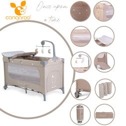 Once Upon a Time  2 Layer Travel Cot, Changer and Cot Mobile