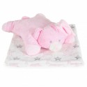 Baby Blanket 90/75 cm with a pillow Sleepy bear pink