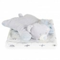 Baby Blanket 90/75 cm with a pillow Sleepy bear pink