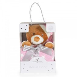 Baby Blanket 90/75 cm with stuffed toy Addie Bear