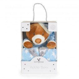 Baby Blanket 90/75 cm with stuffed toy Addie Bear