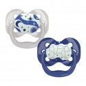 Dr. Brown's Soothers Stg 1 (0-6m) Glow in the Dark Blue