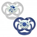 Dr. Brown's Soothers Stg 2 (6-18m) Glow in the Dark Blue