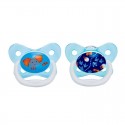 Dr Brown’s PreVent Pacifiers Twin Pack - 6-18m (Blue Elephant)