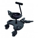 Universal buggy board with seat and handle