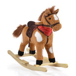 Plush rocking horse
