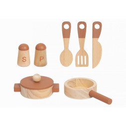 Wooden kitchen set