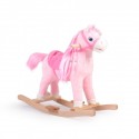 Plush rocking horse Rose  pink