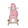 Plush rocking horse Rose  pink