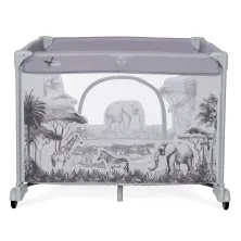 Travel Cot Square Jungle Park