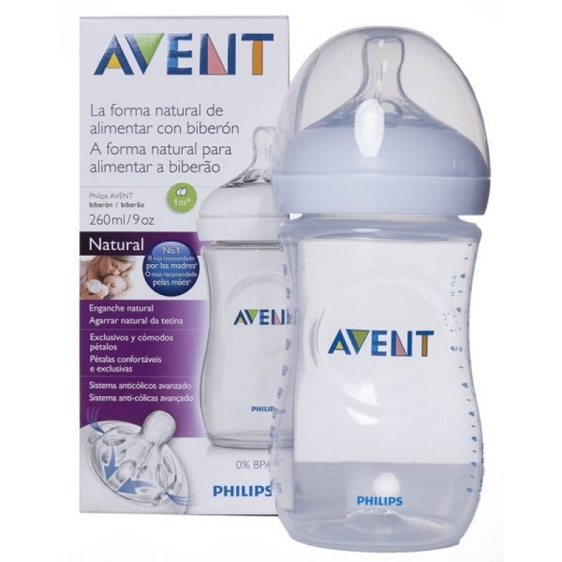 Biberón natural Philips AVENT, 9 oz, pack de 1