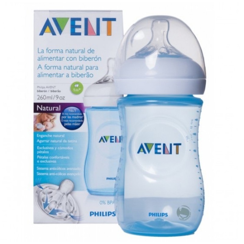 Philips Avent Biberon Natural 125Ml/4Oz Pack Individual Azul