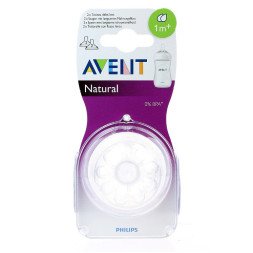 Philips Avent Natural Baby bottle teat  - 1m+ 