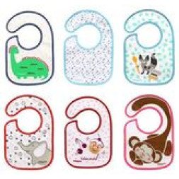 babyono terry bib velcro - I eat and I grow 3m+