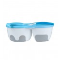 babyono 2 Chamber Bowl with Spoon