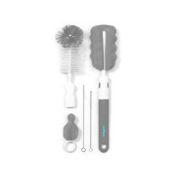 babyono Set of brushes for bottles and teats - grey