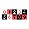 babyono Puzzle Mat Alphabet 10 piece black/red