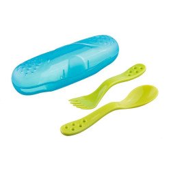 BABYONO BLUE / GREEN CUTLERY SET
