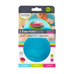 Brother Max 2 Easy Hold Bowls Toddler Weaning (blue/green)
