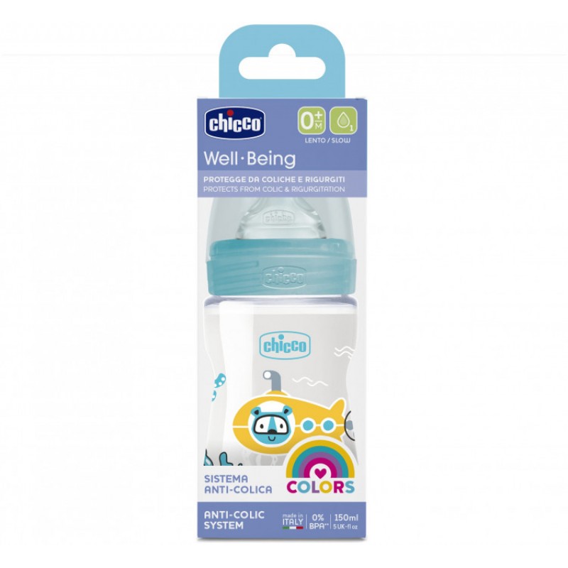 Chicco Feeding Bottle Well-Being Boy Case 150ml