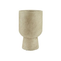 Hasmi Floor Flower Pots Cement Goblet Planters