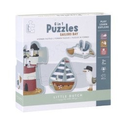 Little Dutch  6 in 1 Puzzles Sailors Bay
