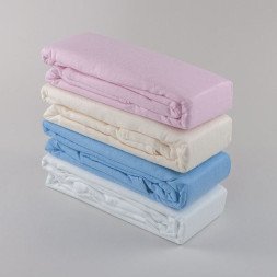 Junior Joy Baby Cot Flannelette Sheets 100% Soft Cotton Pack (2)- White
