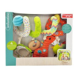 Spiral car seat activity toy 