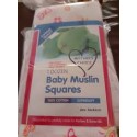 Muslin Squares Packet of 12  - Pink Mixed 