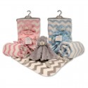 BABY TEDDY COMFORTER WITH BLANKET ON HANGER