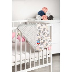 Baby Blanket minky grey