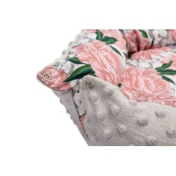Baby Nest - Grey Flowers