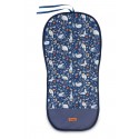 Stroller Cushion Pad Waffle Animal Navy