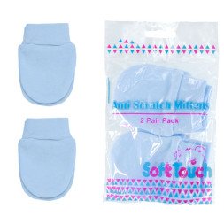 Blue Bagged twin pack of Scratch Mitts