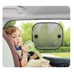 2x Black Car Window UV Protection Sunshades