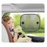 2x Black Car Window UV Protection Sunshades