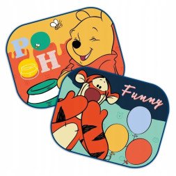 2x Disney Winnie the Pooh Car Window UV Protection Sunshades (Style 1)