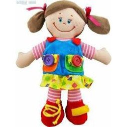 Plush Doll Brown Hair