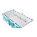 10-PIECE BABY BEDDING FOR COTS - Blue Stars