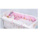 6-PIECE BABY BEDDING FOR COTS - Jungle Animals pink