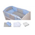 6-PIECE BABY BEDDING FOR COTS - Blue Dots